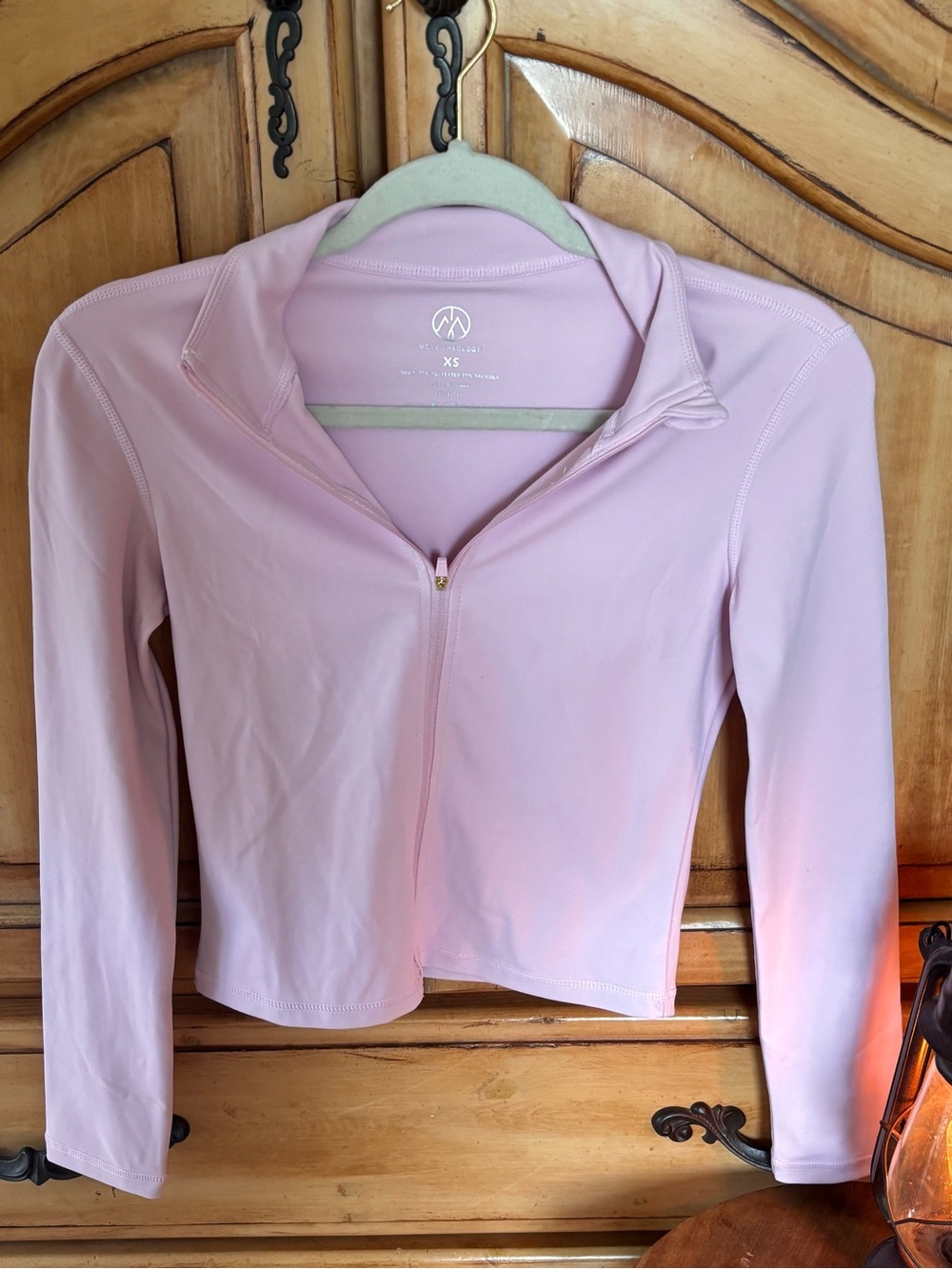 Women's Pale Pink Half-Zip size XS